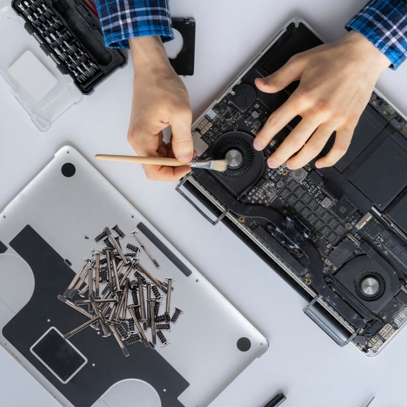 iplusmile 60pcs Case Fan Screw Kit Flat Head Tapping Screws