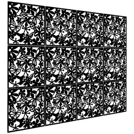 Kernorv Hanging Room Divider Made of Environmentally PVC, 24 PCS Partitions Panel Screen for Decorating Bedroom, Dining, Study and Sitting-Room, Hotel, Bar and Restaurant