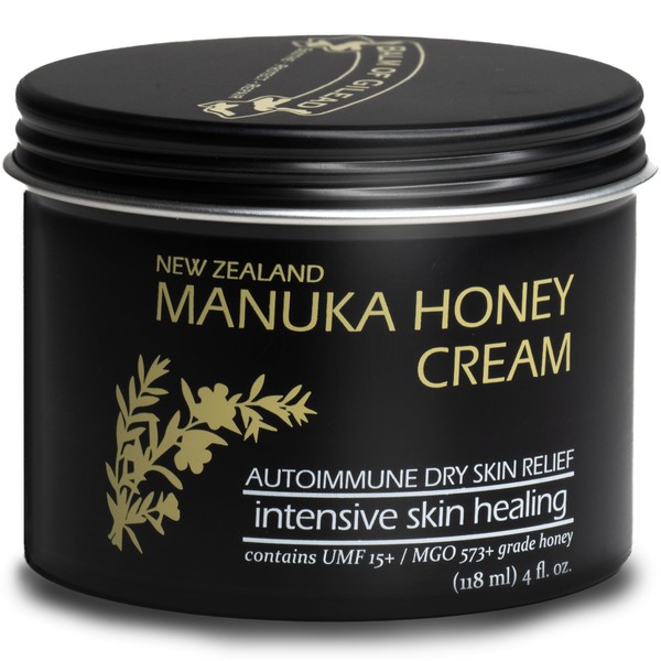 Manuka Honey Skin Healing Cream - INTENSIVE MOISTURE for Sensitive Skin, Eczema, Psoriasis, Dermatitis prone skin - INSTANT RELIEF - Certified Paleo, Grassfed Tallow - Balm of Gilead