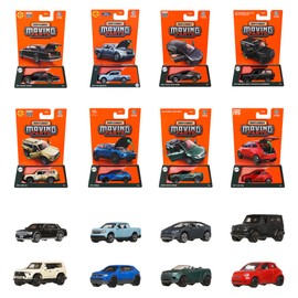 Matchbox 985B-FWD28 Moving Parts Assortment, Vehicle Toy, Mini Car, Set of 8, Sold in Box, 3 Years Old and Up Multi