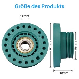 Bearing for AEG Electrolux Zanker Zanussi 407143096/3 4071430963 Bearing Set Bearing for Opposite Washing Machine Top Loader (left)