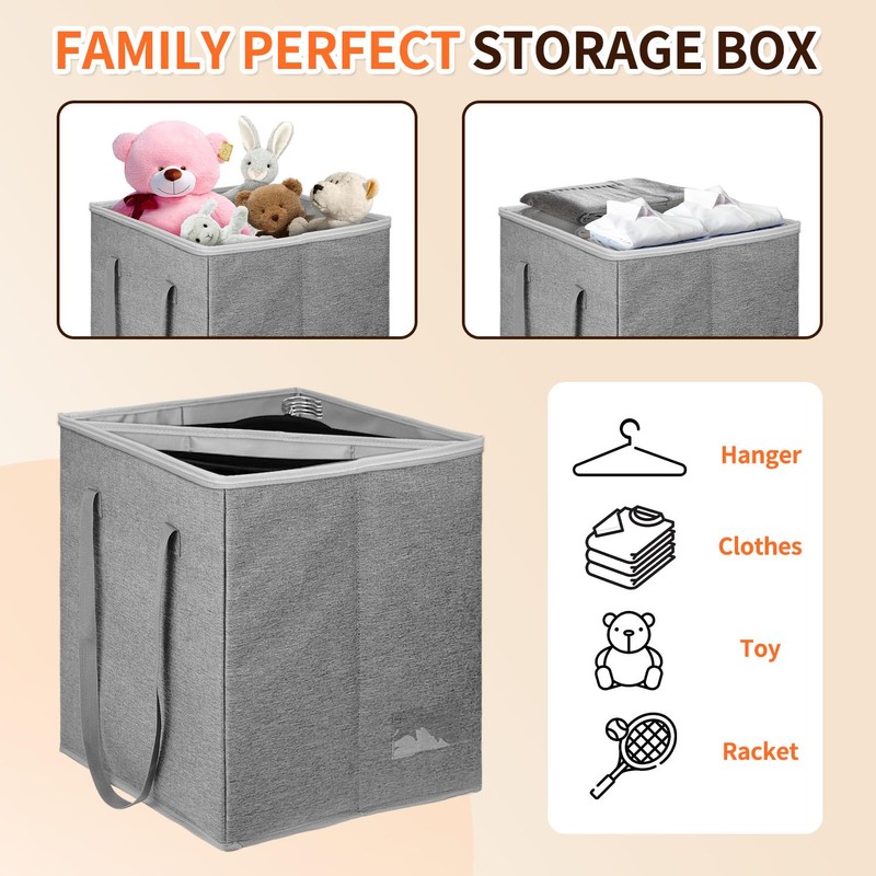 BOHEMIABY Clothes Hanger Organizer-Hard Shell Hanger Storage with Dust Lid,