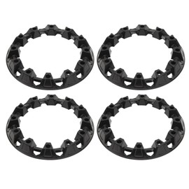 Aramox Juego de 4 Cubiertas Embellecedoras para Cubos de Ruedas, Tapacubos Universales, Tapas Protectoras para Llantas, Adecuadas para Aplicaciones de ATV y Go-Kart (10 Pulgadas)