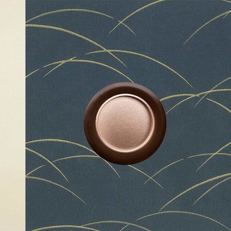 Fusuma Pull Handle 1 Piece [Pull Removal Included] Brown (Brown