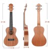 Ranch Soprano Ukulele 21 inch Professional Wooden ukelele Instrument Kit