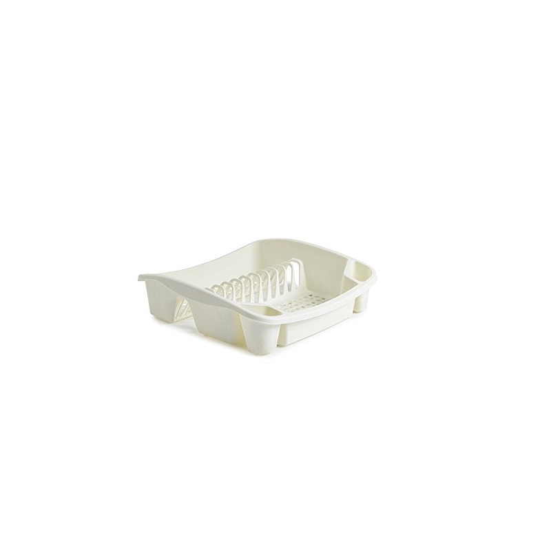 Whitefurze Dish Drainer, Plastic, Cream, Small