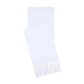 S.H. Churchill & Co. Men's Formal Satin Scarf (White)