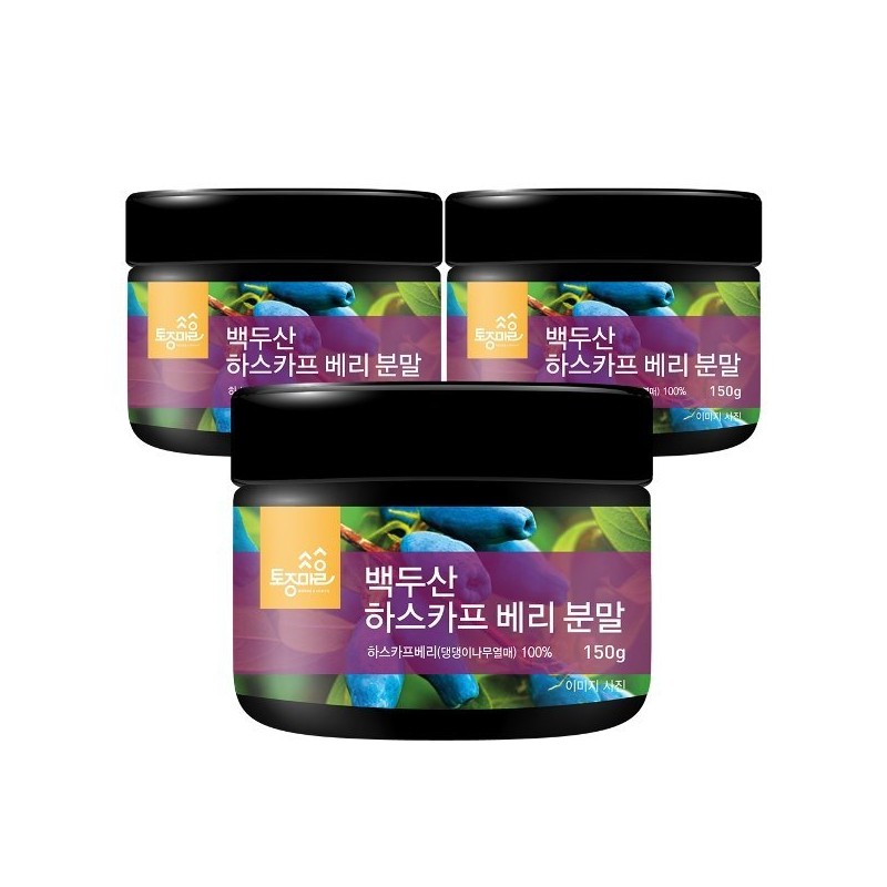 Tojong Maeul 토종마을대용량 백두산 하스카프 베리 분말 150g 댕댕이나무열매 Native
