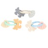 3pcs Silicone Shell Teething Ring Soothes Gum Soreness Crab Shell
