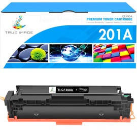 TRUE IMAGE Compatible Toner Cartridge Replacement for HP 201A CF400A 201X for HP Color Laserjet Pro MFP M277dw M277c6 M252dw M252n M277 M252 Printer Ink (Black, 1-Pack)