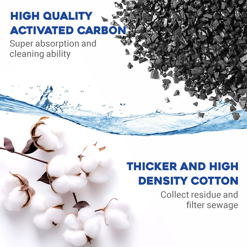 GOZILLA 10 Pack Cartridges Turtle Tank Filter Replacement Plates, Suitable