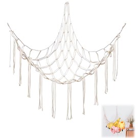 Toy Hammock for Stuffed Animals，Teddy Bear Storage Net, Boho Plush Toy Organizer for Kids’ Room, Corner Holder for Teddies and Soft Toys