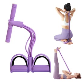 Foot Pedal 21 Fitness Resistance Bands-6 Tube Pedal Ankle Puller Upgraded Durable Resistance Bands with Handles Stretch Bands for Exercise Sit Up AB Training Workout Equipment for Women Men