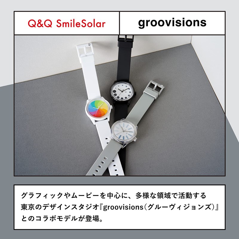 Citizen Q&Q RP26J811 GRV3013 Cue & Cue Smile Solar Analog