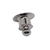 10 Piece Deluxe Round Clutch Silver Lapel Pin Clasp, Silver