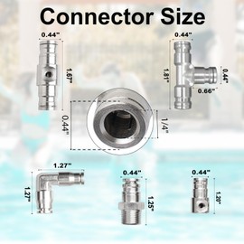 High-Performance Brass Patio Misting Kit – 11 Brass Anti-Drip Micro-Nozzles & 16 1/4″ Slip Connectors for High-Pressure Outdoor Cooling Misting (UNC 10/24, 0.012″ Precision Orifice, 280-1500 psi)