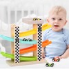 Car Ramp Race Track Roof Top Early Educational Miniature Pull