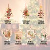 Christmas Ornaments Set of 7 Snowflakes Deer Belle Santa Claus