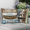 Fjfz Life is Better at The Lake Decorative Throw Pillow