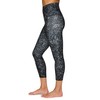 RBX Active Printed Black Capri Legging for Women Squat Proof