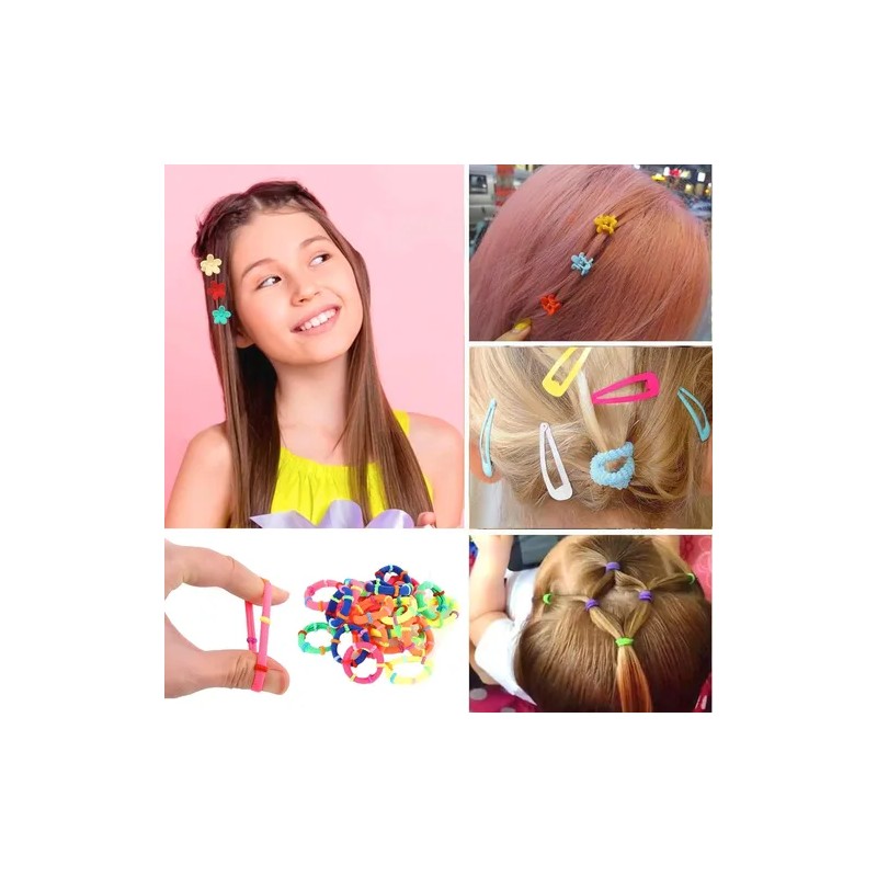 780pzs Mini Ligas Para Cabello Elásticas, Donas Para Cabello