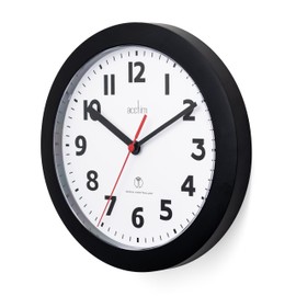 Acctim 74313 Parona, Black Radio Controlled Wall Clock