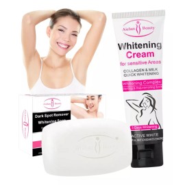 Mafab Kit Crema Aclarante + Jabón Aclarante Colágeno Leche Aichun