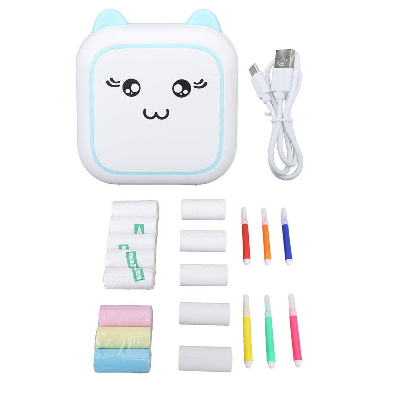 Mini Pocket Printer, Inkless Multipurpose Printing, Compact, Clear Photos, Mini