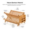 Oyydecor Bamboo Dish Drying Rack with Utensil Holder, 2 Tier