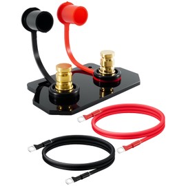 Battery Charger Post Compatible with Slingshot Grand Touring/S/SL/SLR/R, Charging and Jumper Terminals Relocation Kit with 6 AWG Copper Cables & No Drilling Mounting Bracket