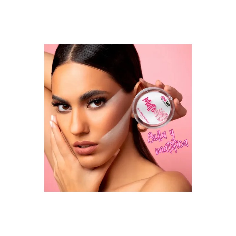 Polvo Mate Hd + Maquillaje Líquido Easy Cover Pink Up