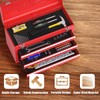 IRONMAX Portable Tool Box, Lockable Steel Tool Chest Cabinet w/