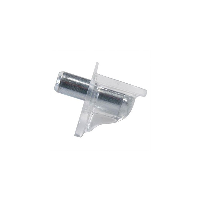 Hafele America Shelf Support, Clear Bracket Style, 5 mm (25)