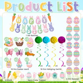 Easter Decorations for Home Happy Easter Banner