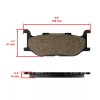 Caltric Front Rear Brake Pads for Yamaha XVS1300 Stryker 1300