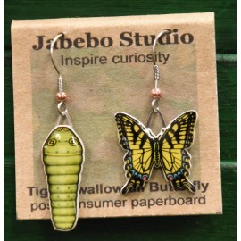 Jabebo Earrings Tiger Swallowtail Butterfly