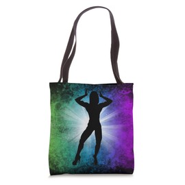Cool Fitness Model Weightlifting Bodybuilding Posing Pose Tote Bag
