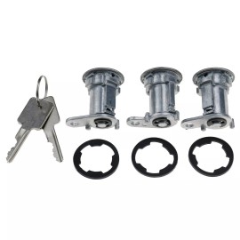 DURAFORCE 3X For Jeep Wrangler YJ New Door Lock Cylinders with Keys 8122874K3