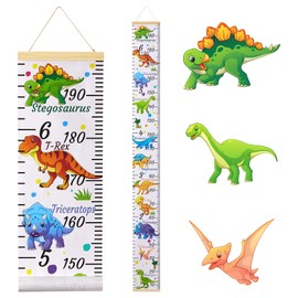 Beinou Growth Height Chart Wall Hanging Decorative Height Charts for Children Measuring Ladder Ruler Measuring Chart for Baby Nursery 7.9 x 79 Inches Giraffe