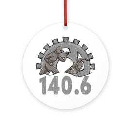 CafePress Triathlete 140.6 Triathlon Round 4" MDF Holiday Ornament