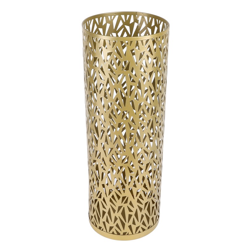 Umbrella Stand Rack for Entryway Metal Hollowed Freestanding Round Umbrella