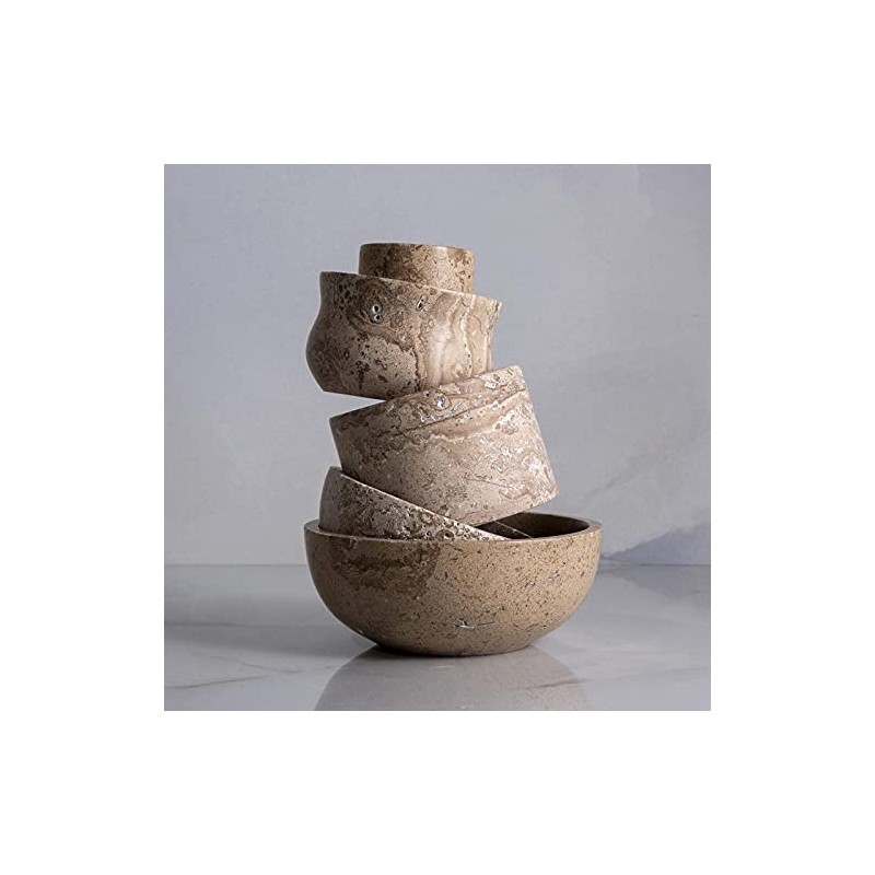 ottoman Travertine Decorative Bowl Mala (Noce)