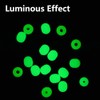 SEIWEI Soft Plastic Luminous Glow Fishing Beads Assortment, 100Pcs with