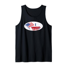 I FARTED funny voted voting parody sticker gas humor US flag Tank Top