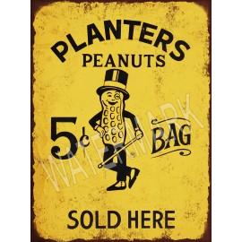 Planters Peanuts High Quality Metal Magnet 3 x 4 inches 9384