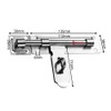 Gativs Stainless Steel Door Bolt Slide Lock Lockable Latch Door