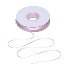 Ribest Light Pink Double Faced Satin Ribbon, 1/8 Inch 100 Yard Ribbon for Crafts Gift Wrapping Bows Wedding Party Decoration Bouquet
