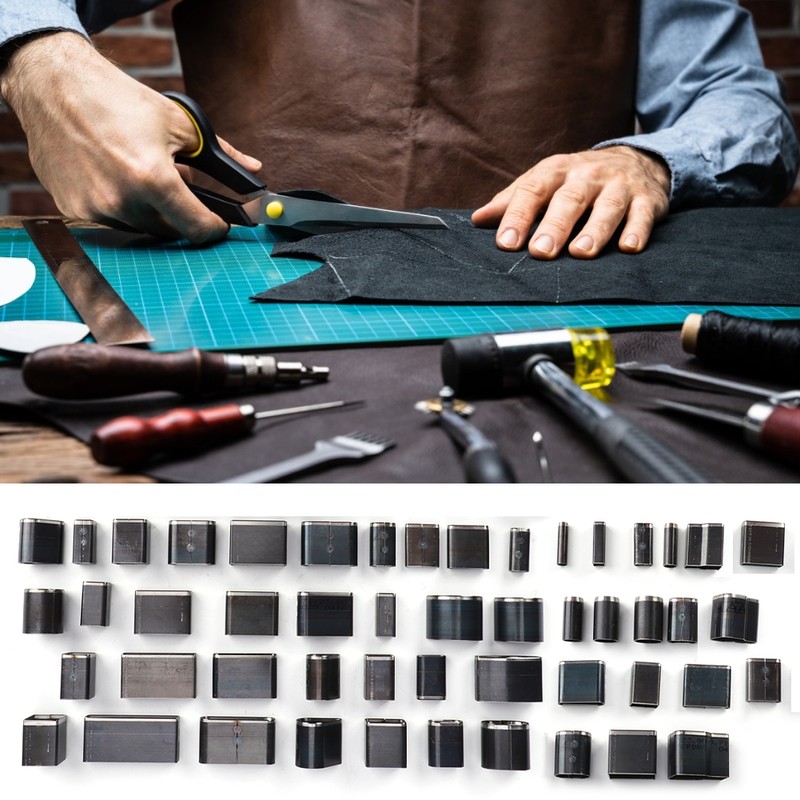 52Pcs Hollow Cuttter Multi Shape Oval Round Square Hole Punch