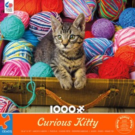 Ceaco - Garry Gay - Curious Kitty - 1000 Piece Jigsaw Puzzle