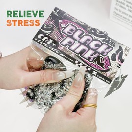 TiTiC Butterfly Kawaii Squishy Toys, Valentine's Cat Paw Squeeze Toy, Stress Relief, Soft Toys for Anniversary (White Butterfly)